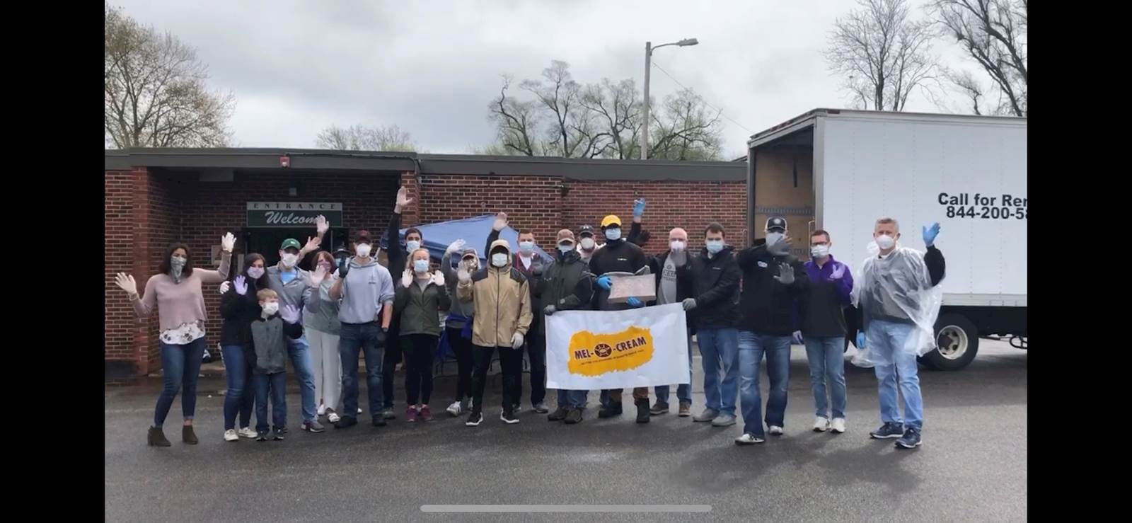 Group shot of volunteers