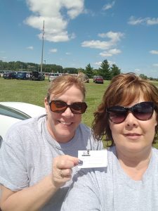 Wanda Loussedes and Pam Cain