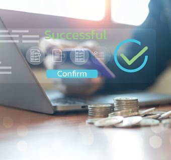 person on a computer