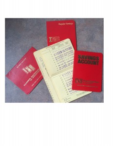Savings account booklet cropped
