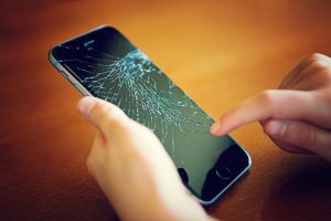 broken smartphone