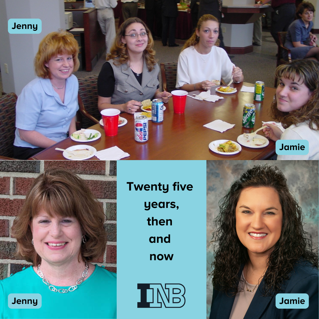 Jenny and Jamie 25 years apart