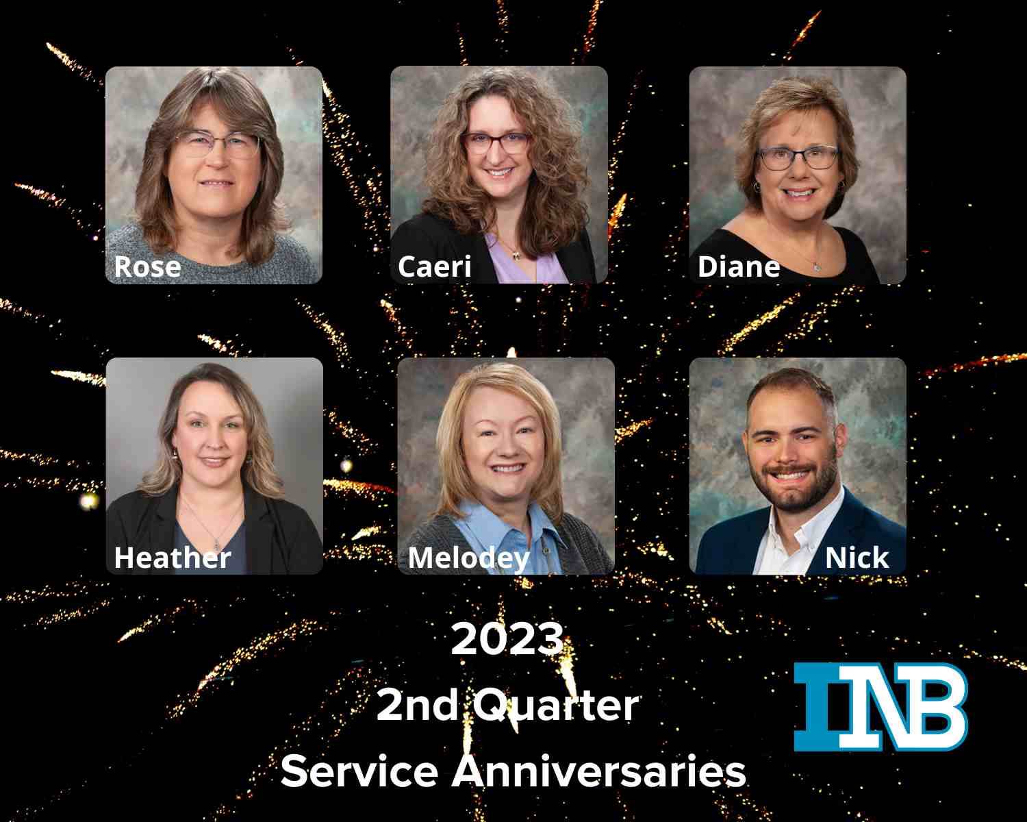 second quarter service anniversary recipients