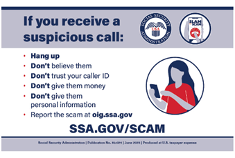 If you receive a suspicious call direction