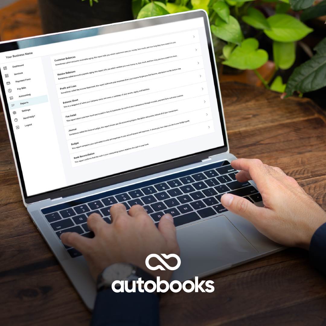 Man using Autobooks sitting at a desk