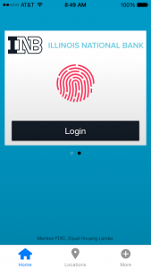INB app screen shot