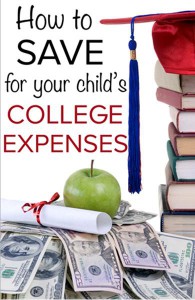 Save for your child's college expenses