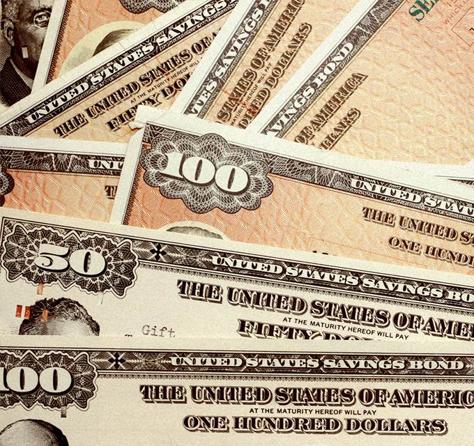 Pile of hundred and fifty dollar bills