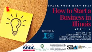 SBDC, How to start a business in Illinois, Facebook event