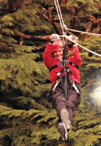 Debbie Shelton zip lining