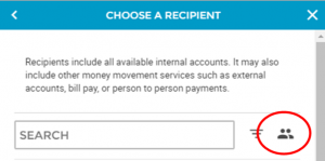 choose a recipient