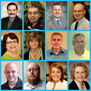 Scott Moore, Ron Hollinshead, Mark Donovan, Byron Mitchell, Becky Beadle, Mary Wenger, Stephen Spainhour, Larry Hale, John Bryant, Donald Moorman, Courtney Bentley, Lynne Wooden